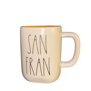 Rae Dunn San Francisco Mug LL Souvenir inside Orange California New